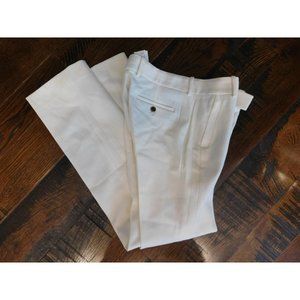 J Crew $128 Campbell Trousers Bi-Stretch Wool 4 P Marine Salt Ivory Pants e0998